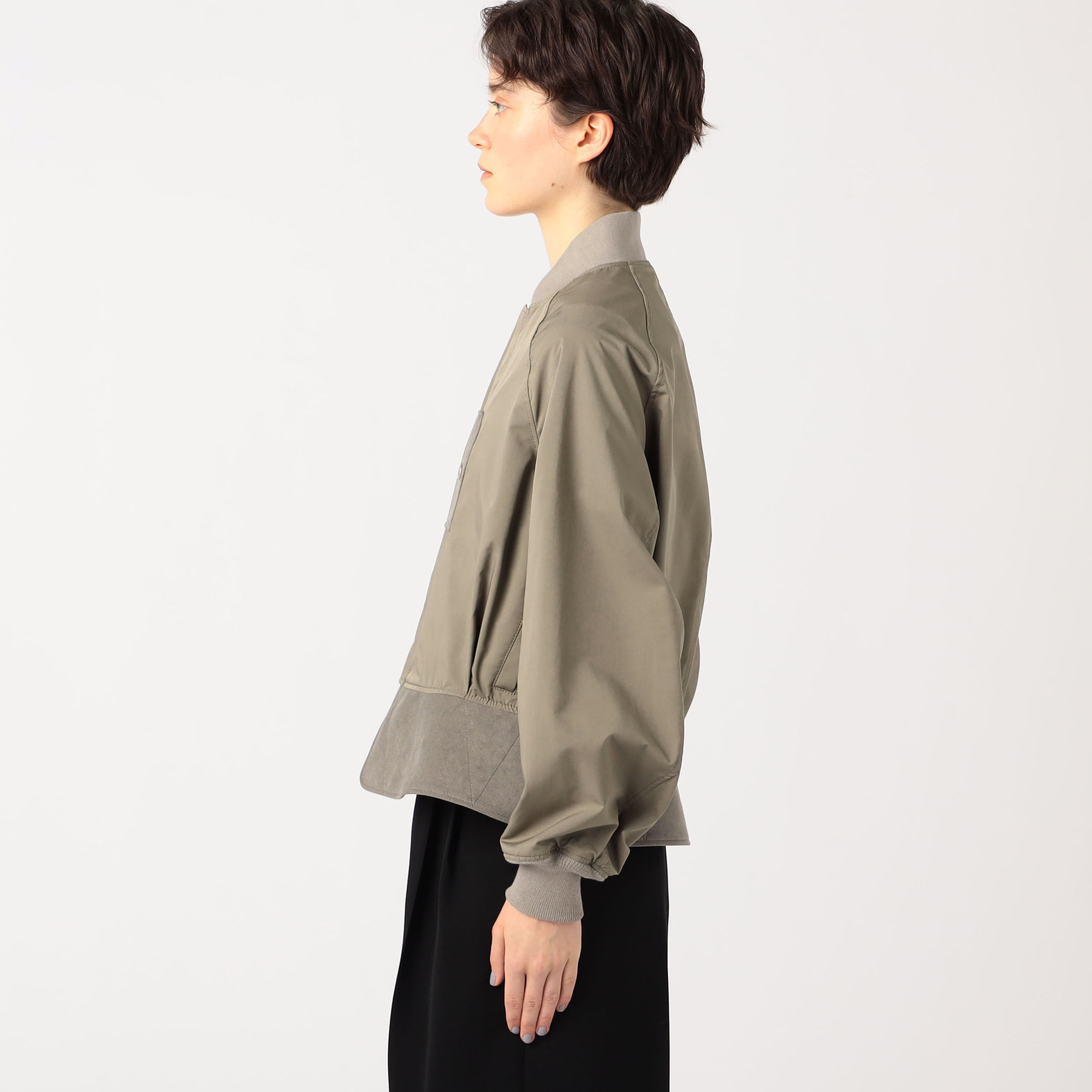 別注】THE RERACS LAYERED HEM MA-1 BOMBER JACKET