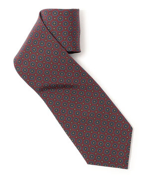 Atkinsons アイリッシュポプリン 小紋柄ネクタイ