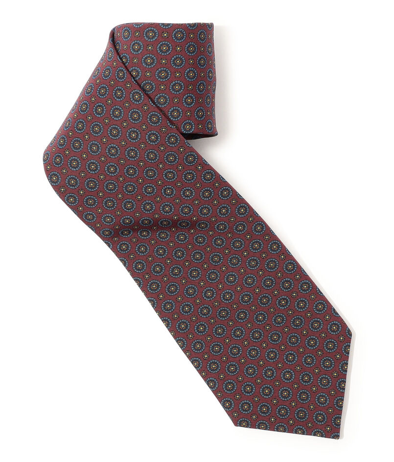 Atkinsons アイリッシュポプリン 小紋柄ネクタイ