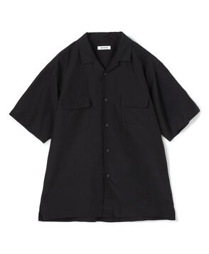 コットンシルク オープンカラーシャツ