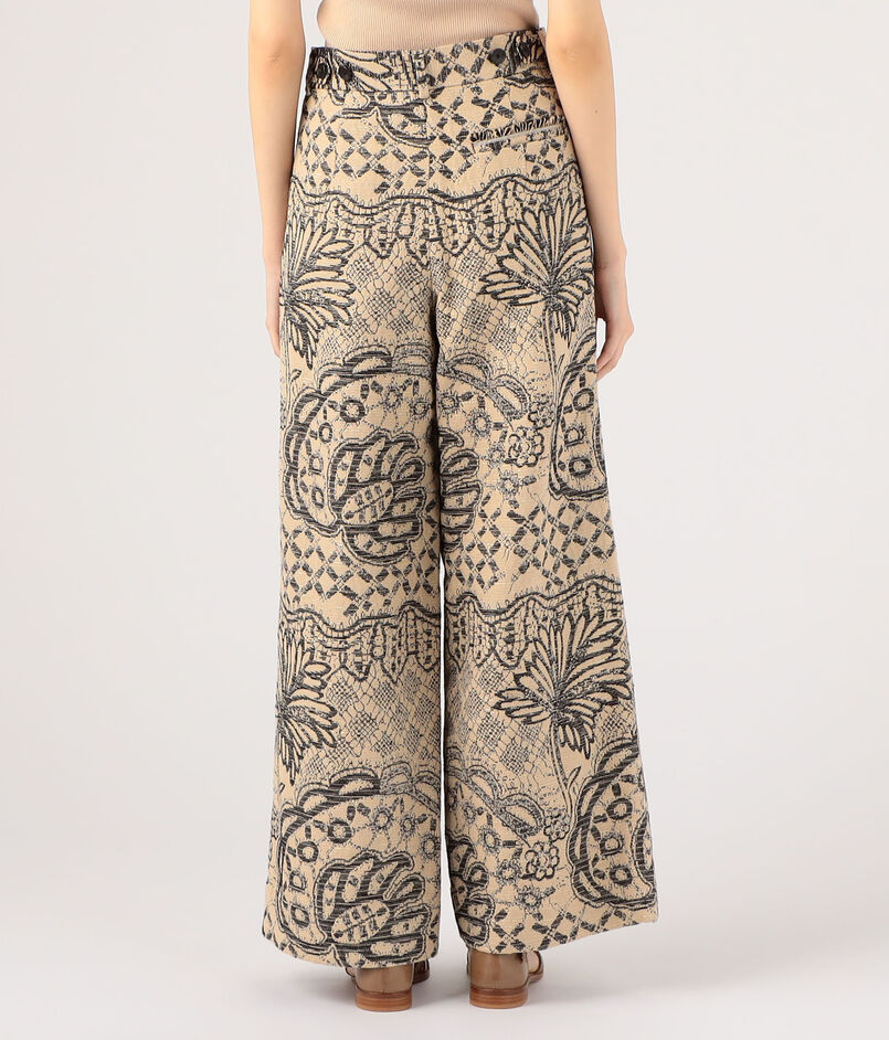 CABaN エスニックジャカード ワイドパンツ｜トゥモローランド  