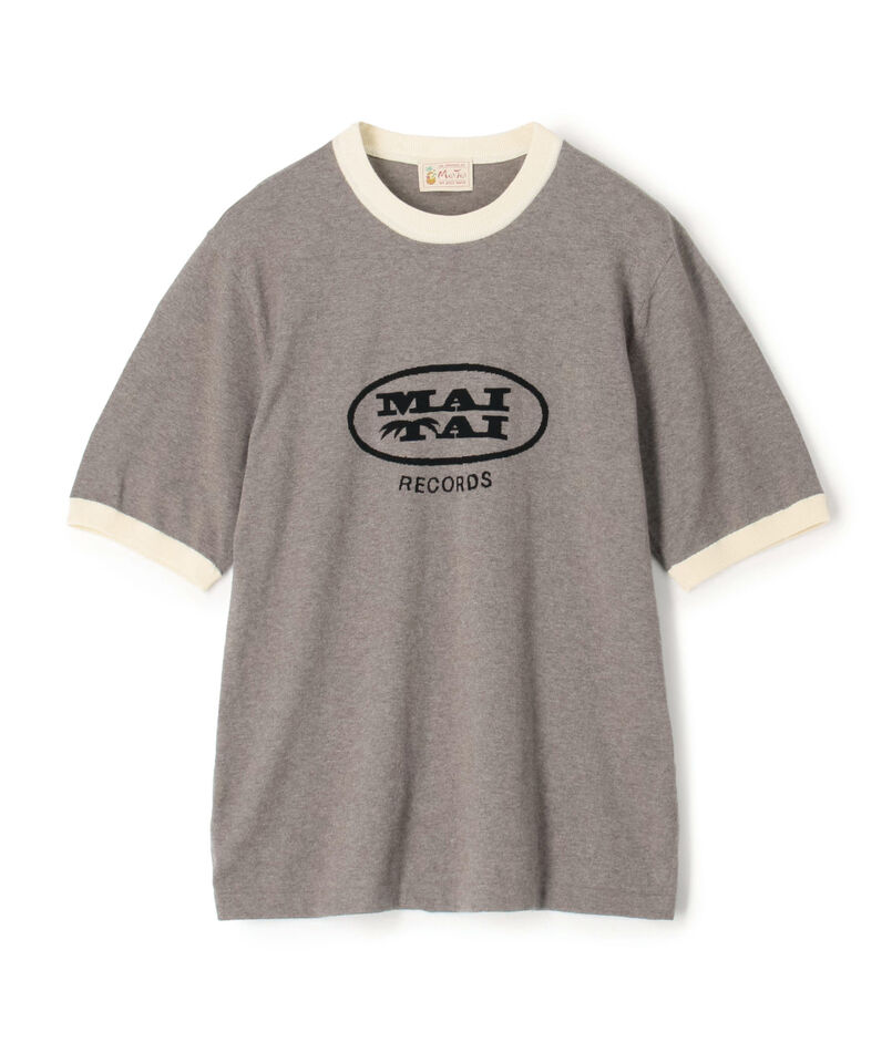 Mai Tai メランジコットン リンガーニットTシャツ