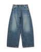 HYKE BARREL-LEG JEANS バレルレッグデニムパンツ