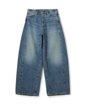 HYKE BARREL-LEG JEANS バレルレッグデニムパンツ
