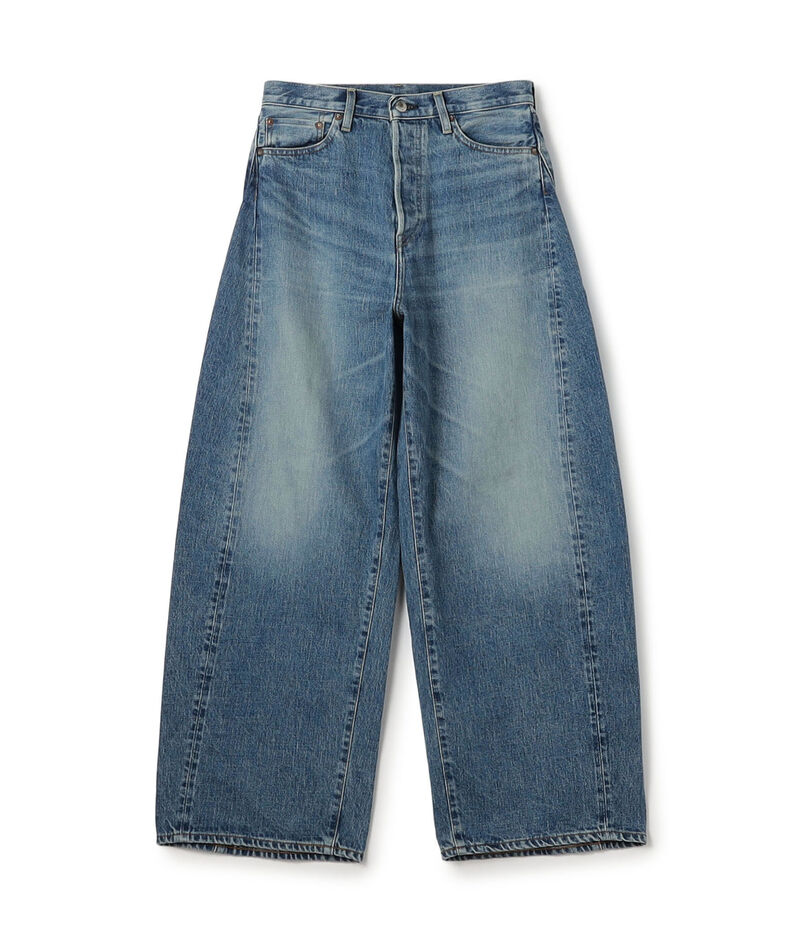 HYKE BARREL-LEG JEANS バレルレッグデニムパンツ