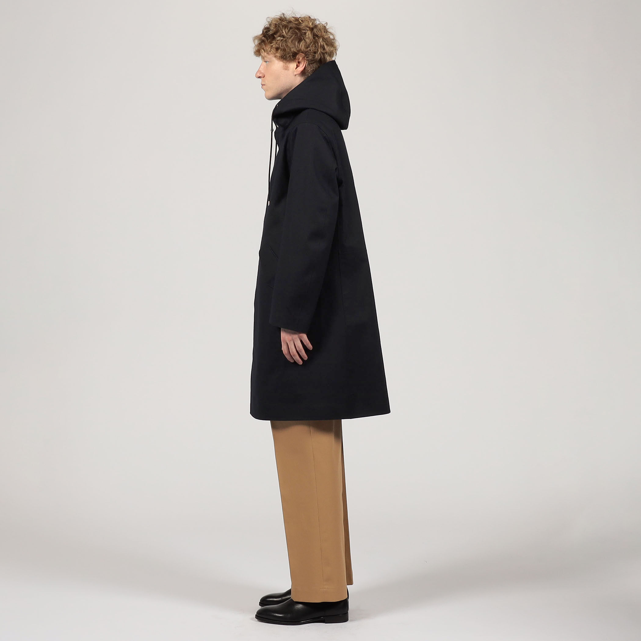別注】MACKINTOSH GRANISH ウールボンディング フーデッドコート