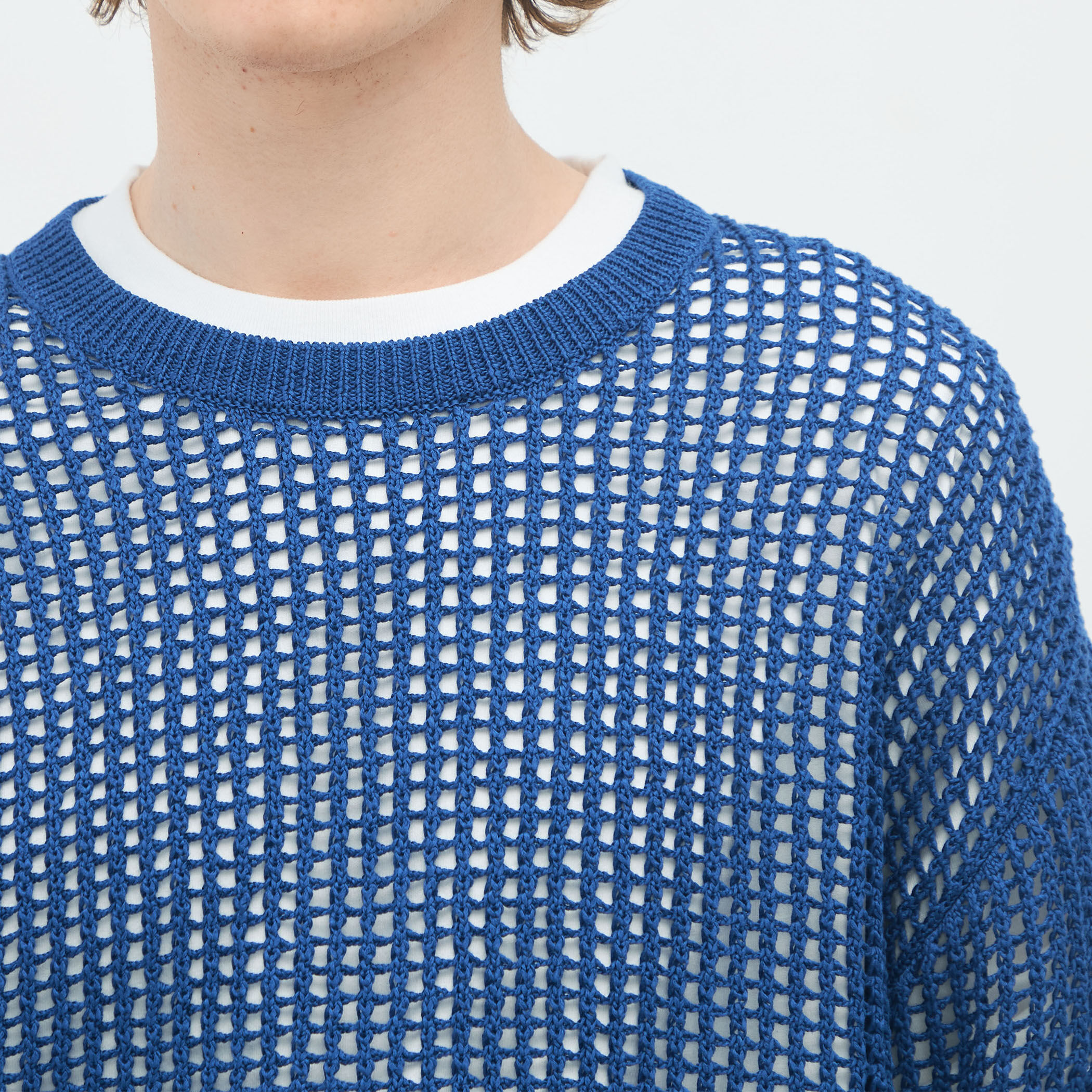 CABaN コットンメッシュクルーネックプルオーバー　【新品、未使用品】 CABaN コットンメッシュ クルーネックプルオーバー | CABaN