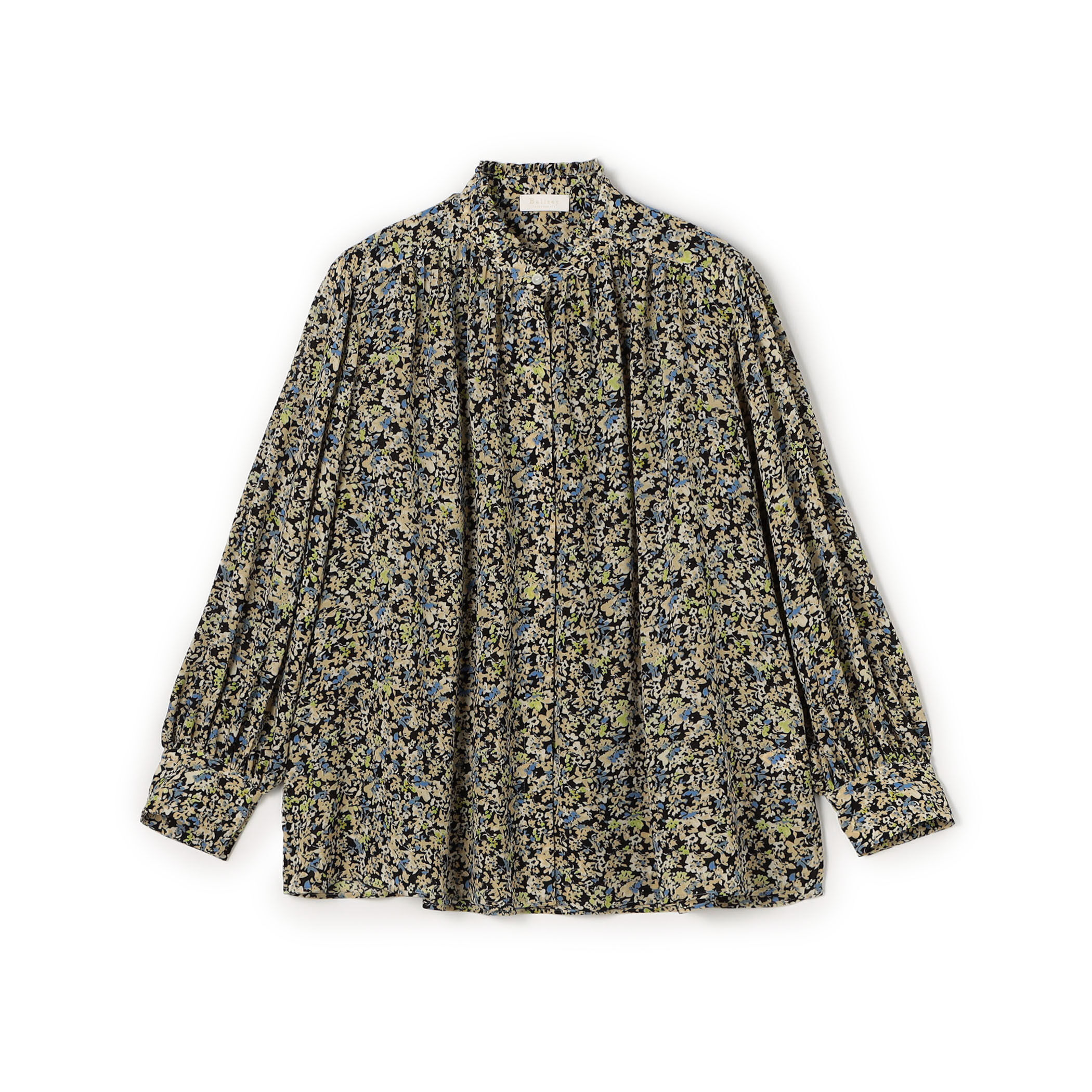 TOMORROWLAND BALLSEYスタックフラワープリントフリルブラウス セール】 スタックフラワープリント フリルブラウス （シャツ