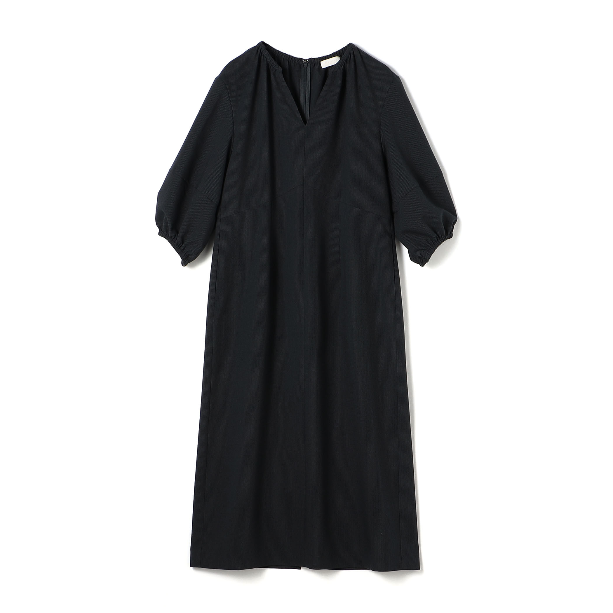 美品】foufou vネックギャザー ワンピース M 1 - メルカリ