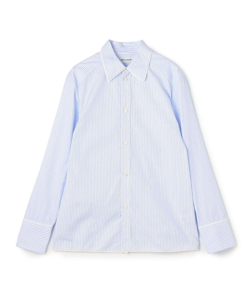 edition pourell ストライプ レース シャツ