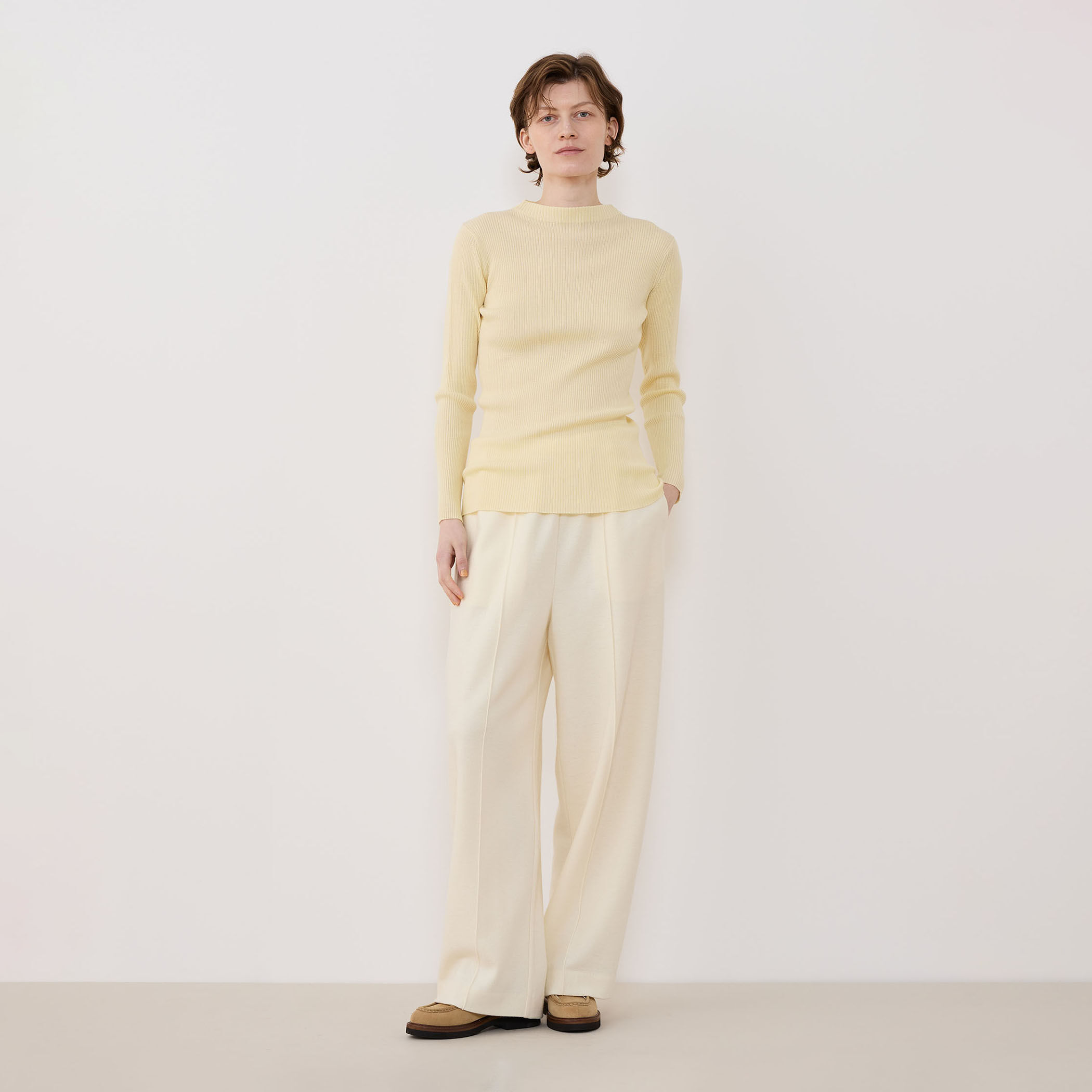 プルミエールウールリブ ボトルネックプルオーバー｜トゥモローランド