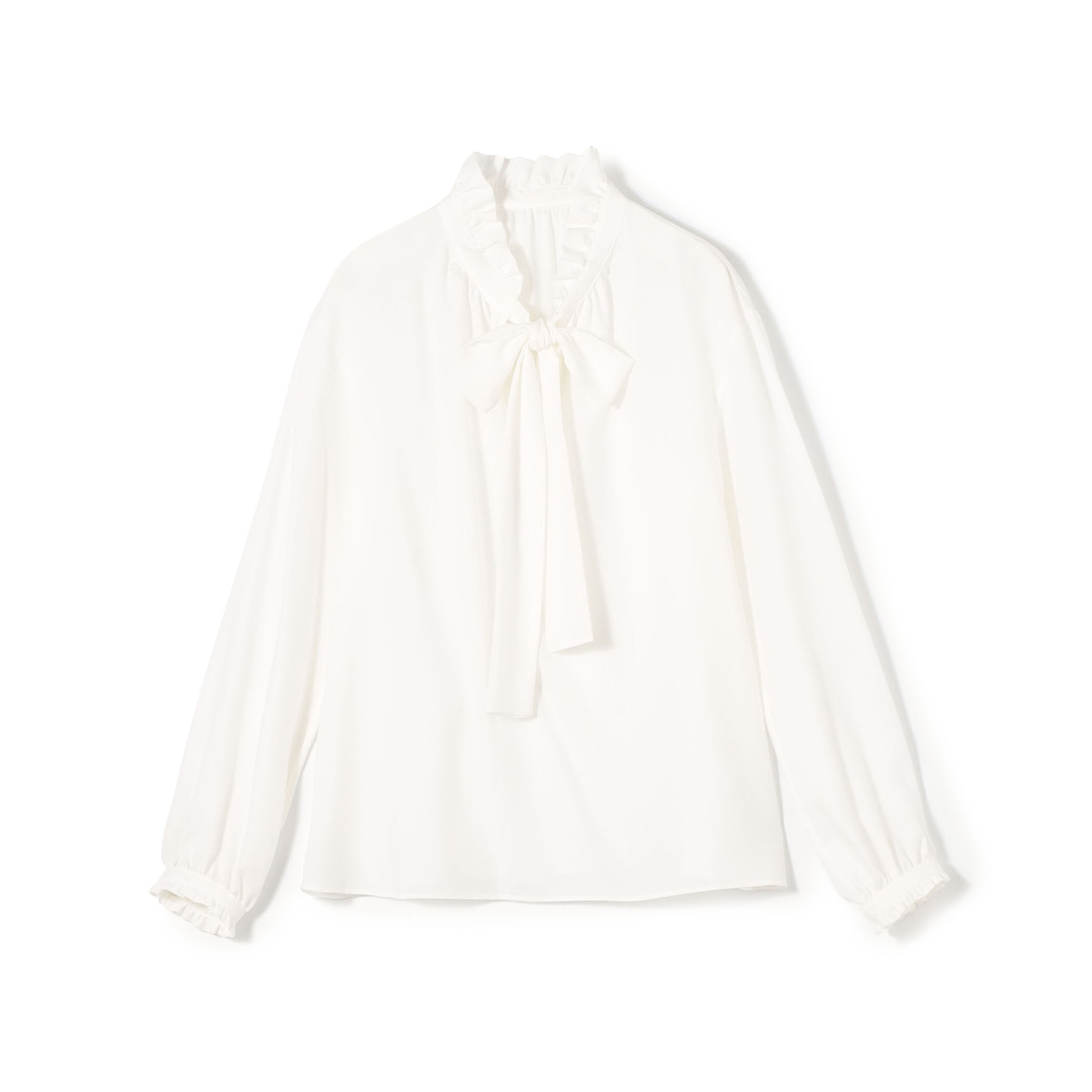 トゥモローランド　ボールジィ　グロスアムンゼン フリルカラーリボンブラウス グロスアムンゼン フリルカラーリボンブラウス（シャツ/ブラウス