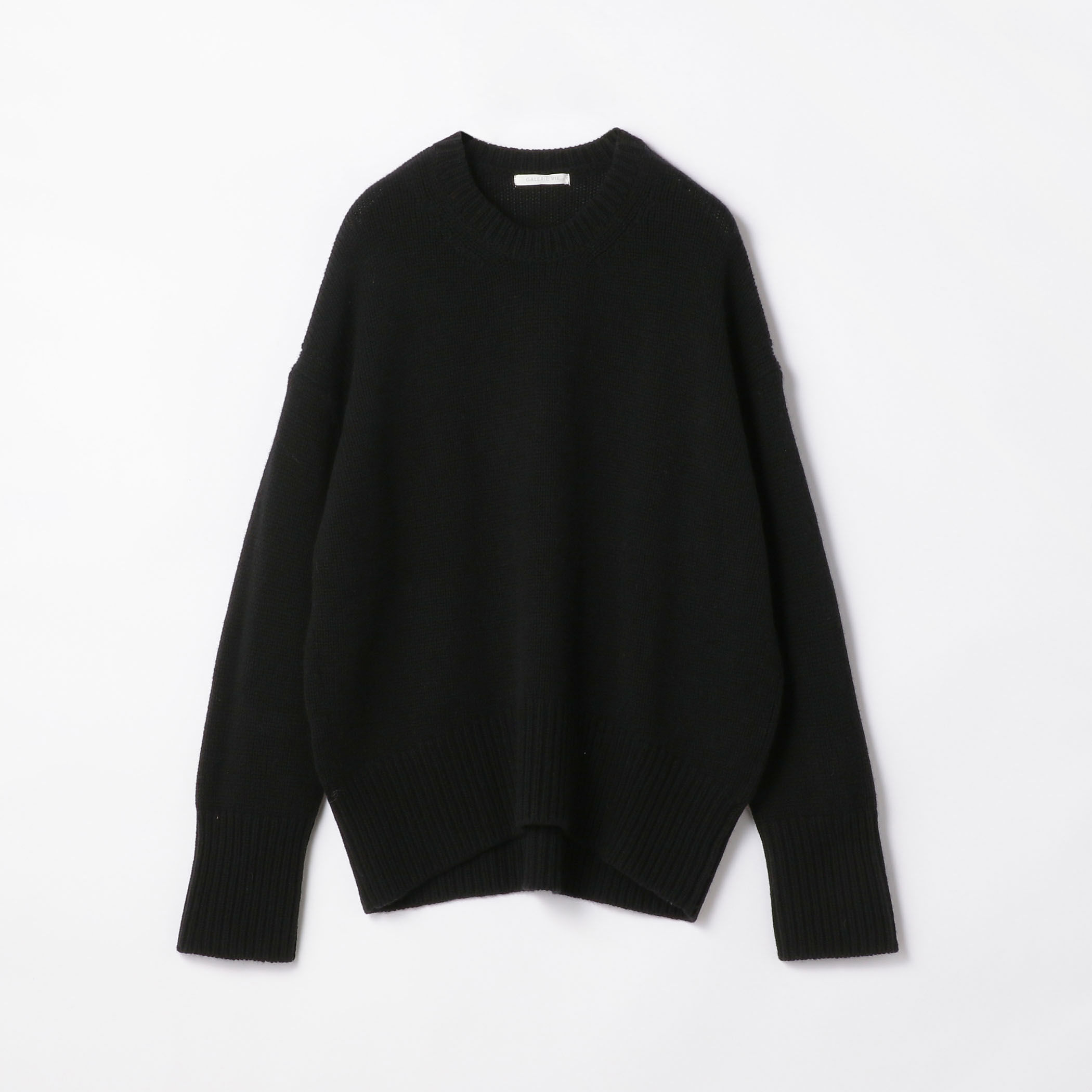 新品】手洗可GALERIE VIE クルーネックニット ブラウン ¥37400