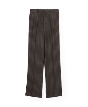 BERNARD ZINS H8 ウールストライプ 2プリーツトラウザーズ