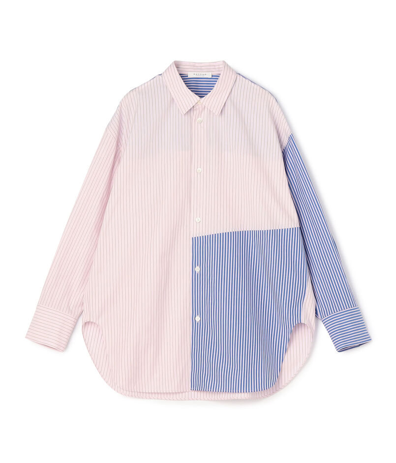パッチワークシャーティングシャツ
