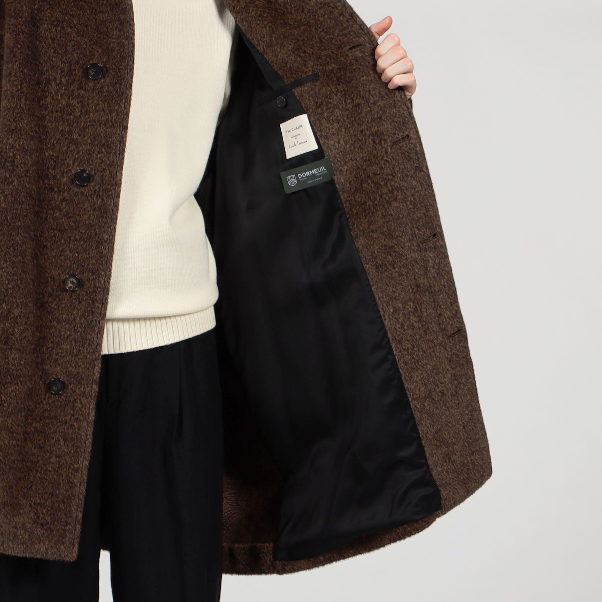 別注】The CLASIK SHORT MAC COAT DORMEUIL LUXURY OVERCOATINGS