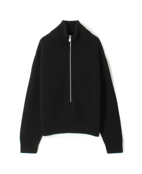 GALERIE VIE ファインウールハーフジップニット