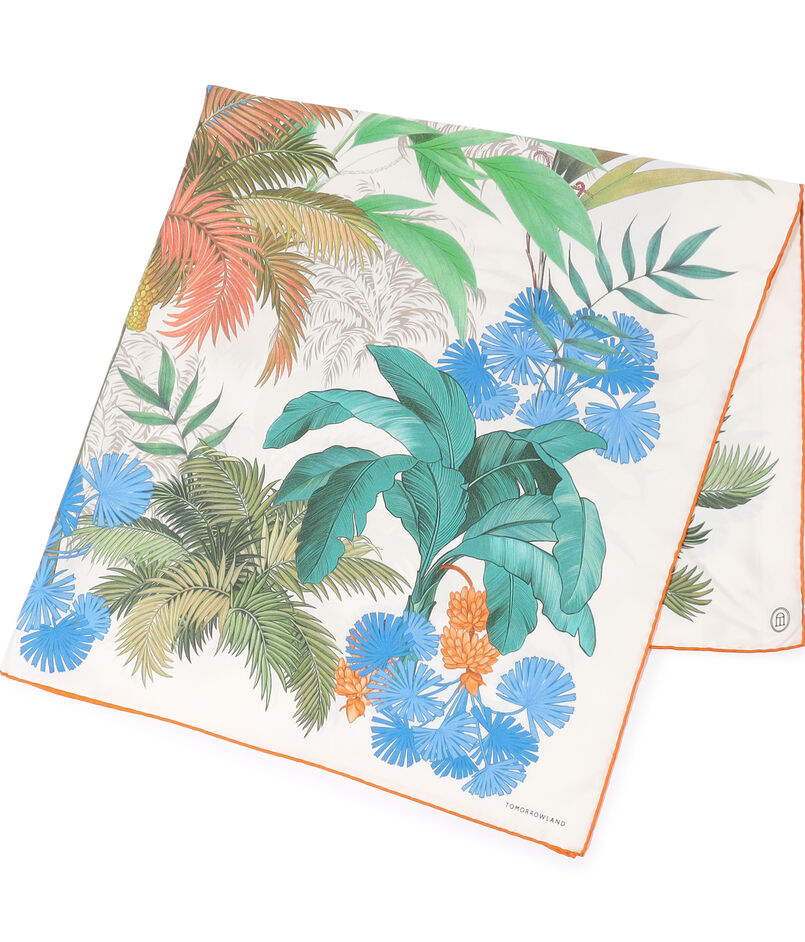 Atelier TOMORROWLAND LEAF シルクスカーフ