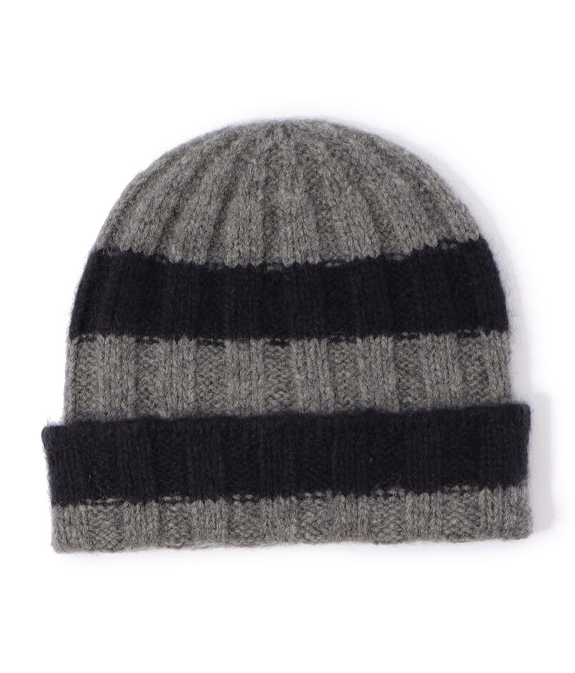 カシミヤストライプ ビーニー ALTC0595 カシミヤストライプ ビーニー ALTC0595