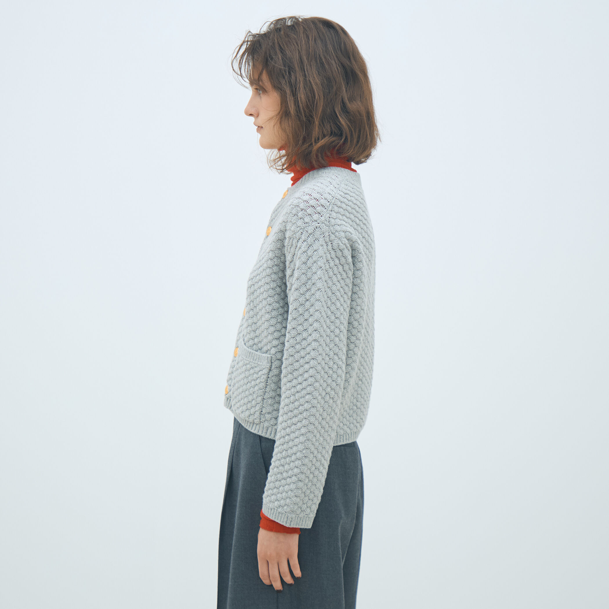 ハイブリットケーブル クルーネックカーディガン｜トゥモローランド