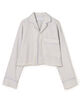 OVERCOAT CROPPED PYJAMA SHIRT
