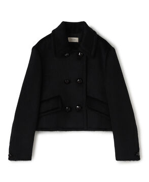 スーリーアルパカブラックシャギー ショートジャケット