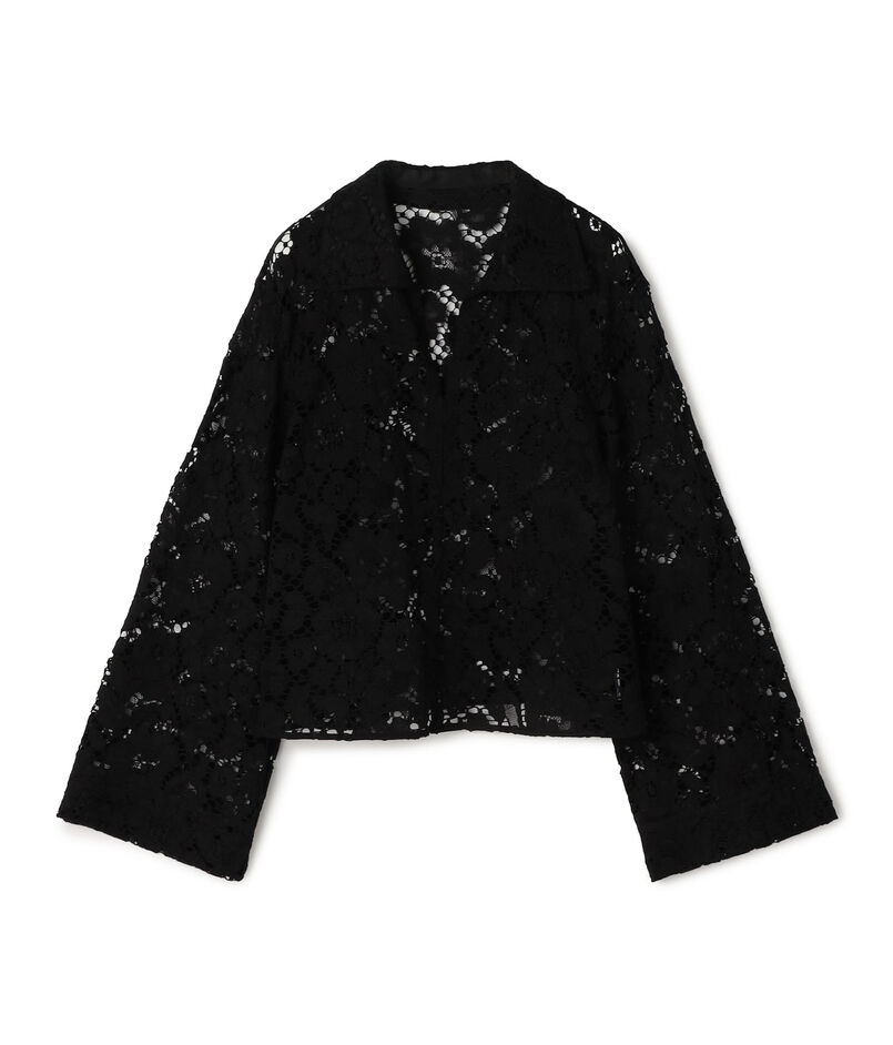 フラワーコードレース スキッパーブラウス