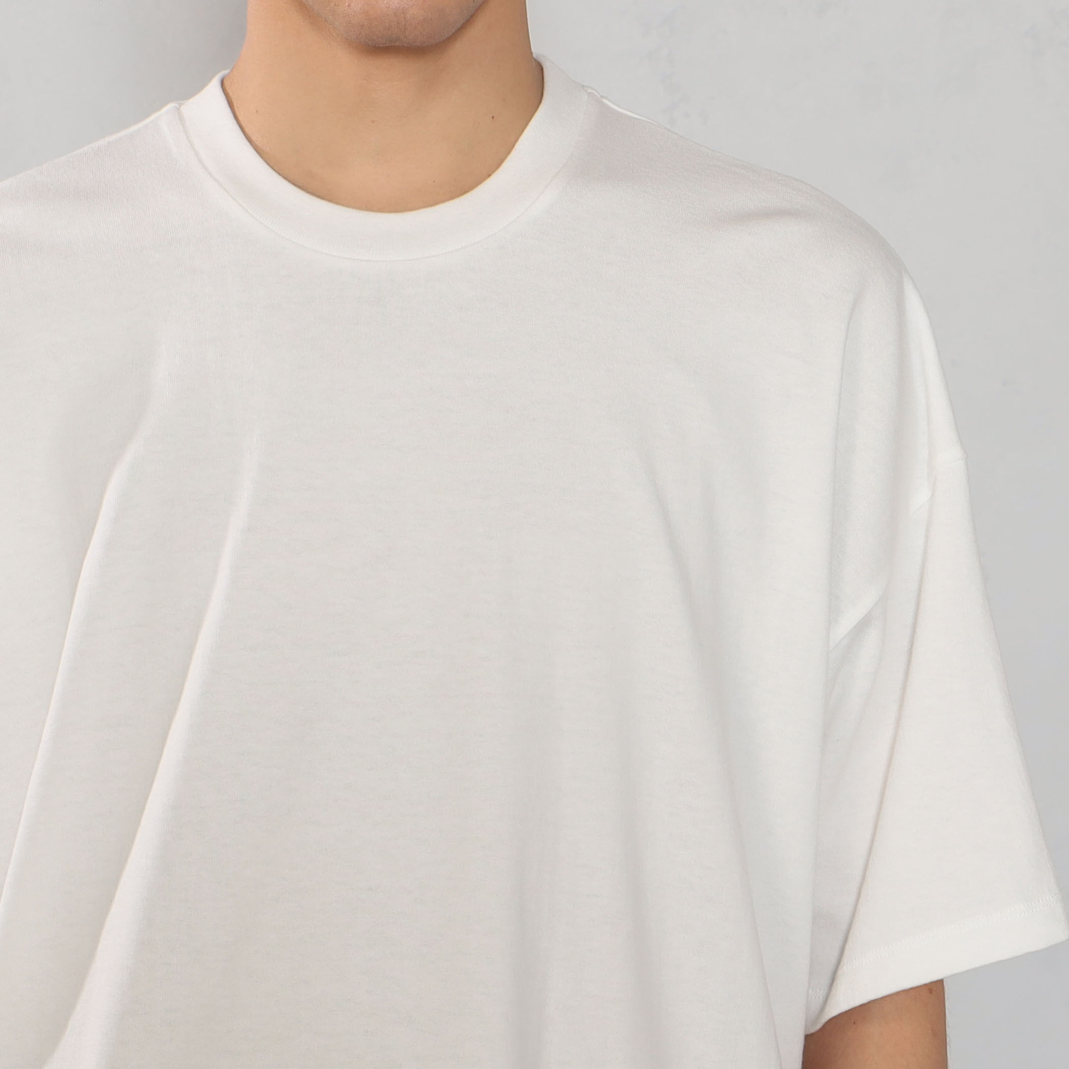 TOMORROWLAND / トゥモローランド コットン吊り天竺 ショートスリーブクルーネックカットソー TOMORROWLAND tシャツ コットン天竺 シャツコンビショート