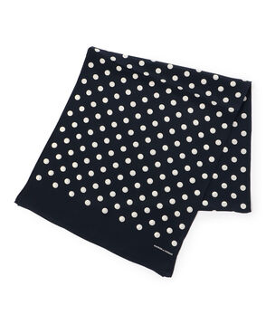 MAISON et VOYAGE シルク 12mmドット ストール