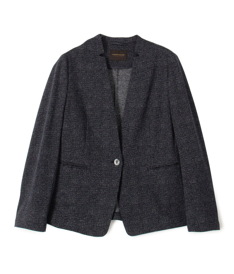 メランジジャージー キザミカラージャケット