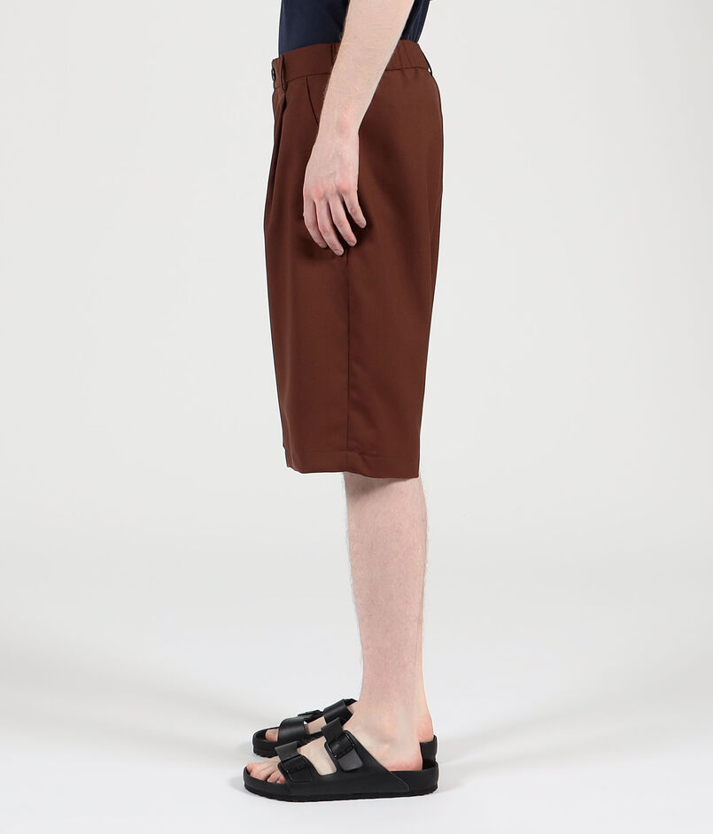 CABaN ウォッシャブルウール ワンタックショートパンツ CABaN ウォッシャブルウール ワンタックショートパンツ