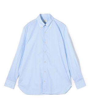 【別注】LUIGI BORRELLI GABLE コットンプリント ボタンダウンシャツ