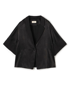 ソフトサテン ハーフスリーブジャケット