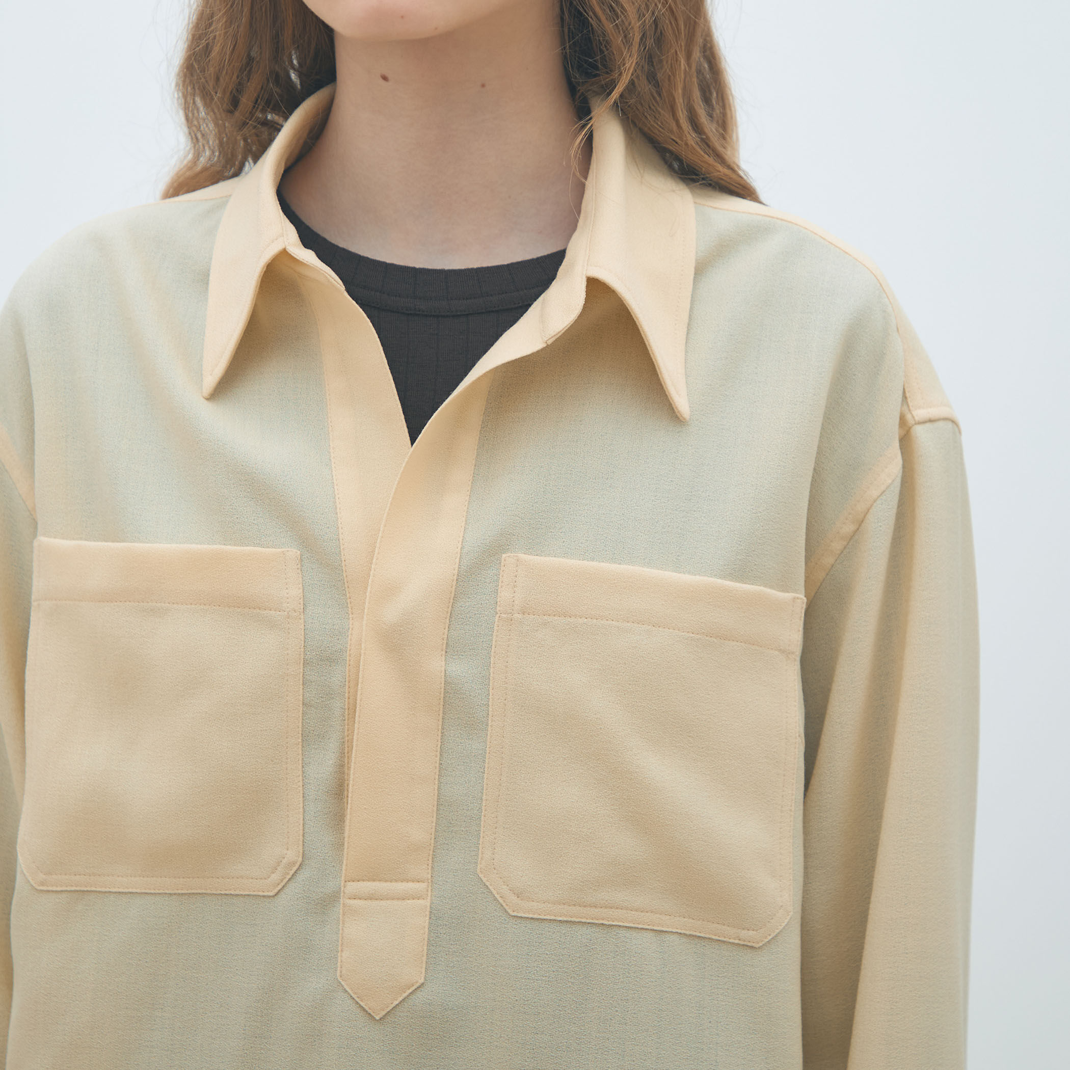 ウールジョーゼット プルオーバーシャツ｜トゥモローランド 公式通販