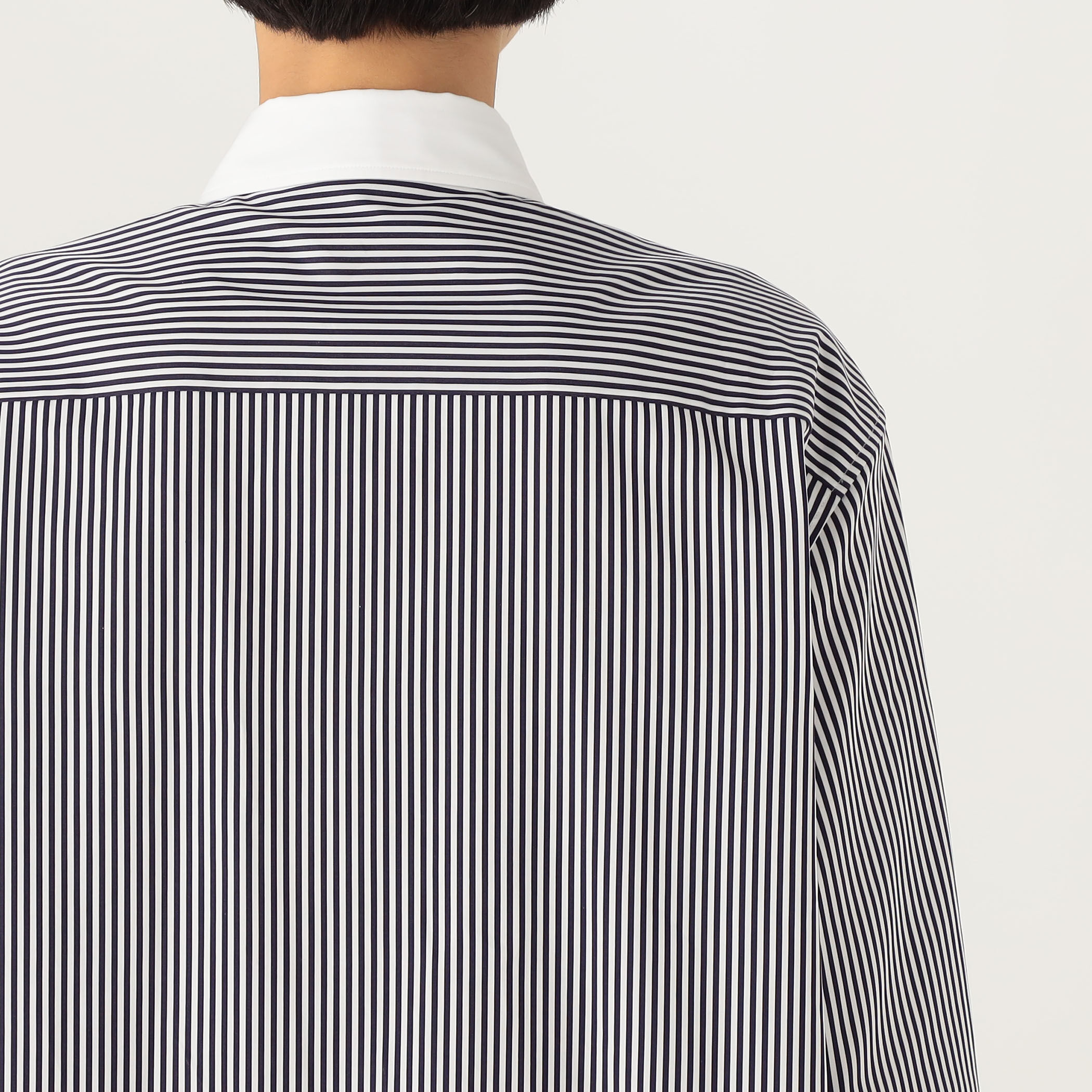 （クリーニング済み）TOMORROWLAND .B ストライプロングシャツ クリーニング済み）TOMORROWLAND .B ストライプロングシャツ