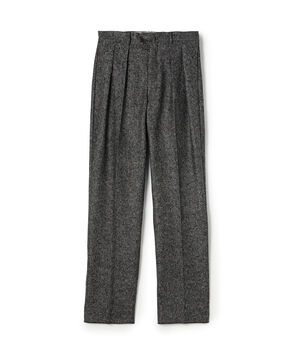 BERNARD ZINS VANEAU ウールホームスパン 2プリーツトラウザーズ