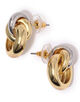 Kenneth Jay Lane G&S Knot Top Hoops ピアス