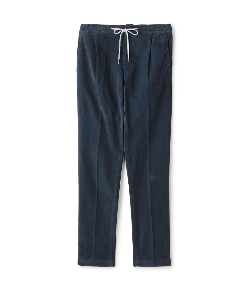 PT TRINO コットンポリウレタン 1プリーツ コーデュロイイージースラックス