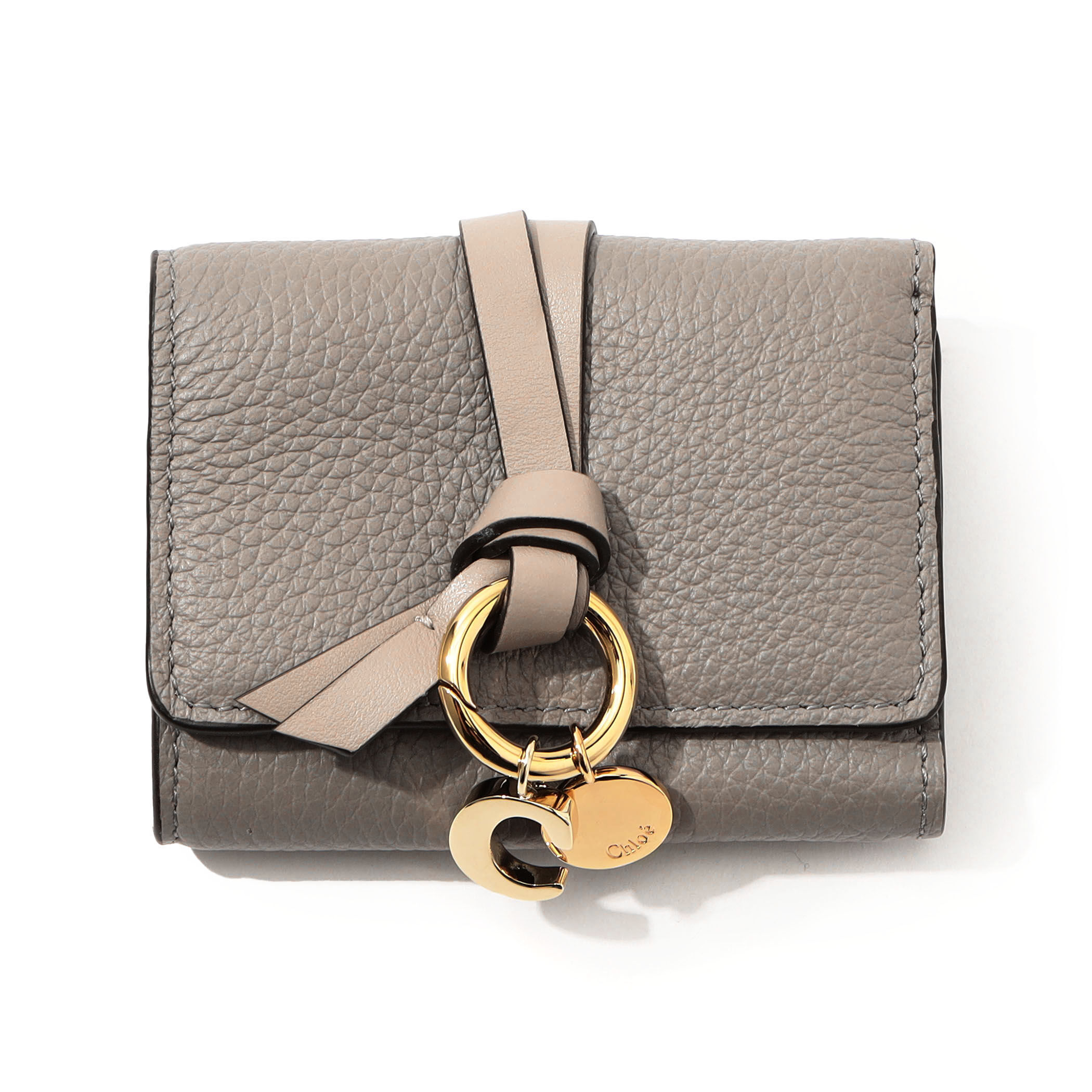 Chloé グレインレザー製Alphabetミニトリフォールドウォレット | Chloé JP