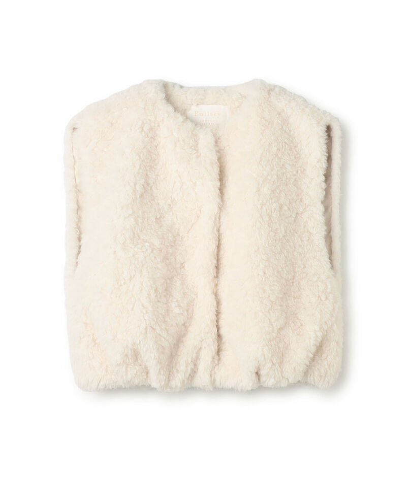 ランダムファー ショートベスト