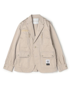 FUMITO GANRYU Lapelled F-2 jacket コットン ラペルドジャケット