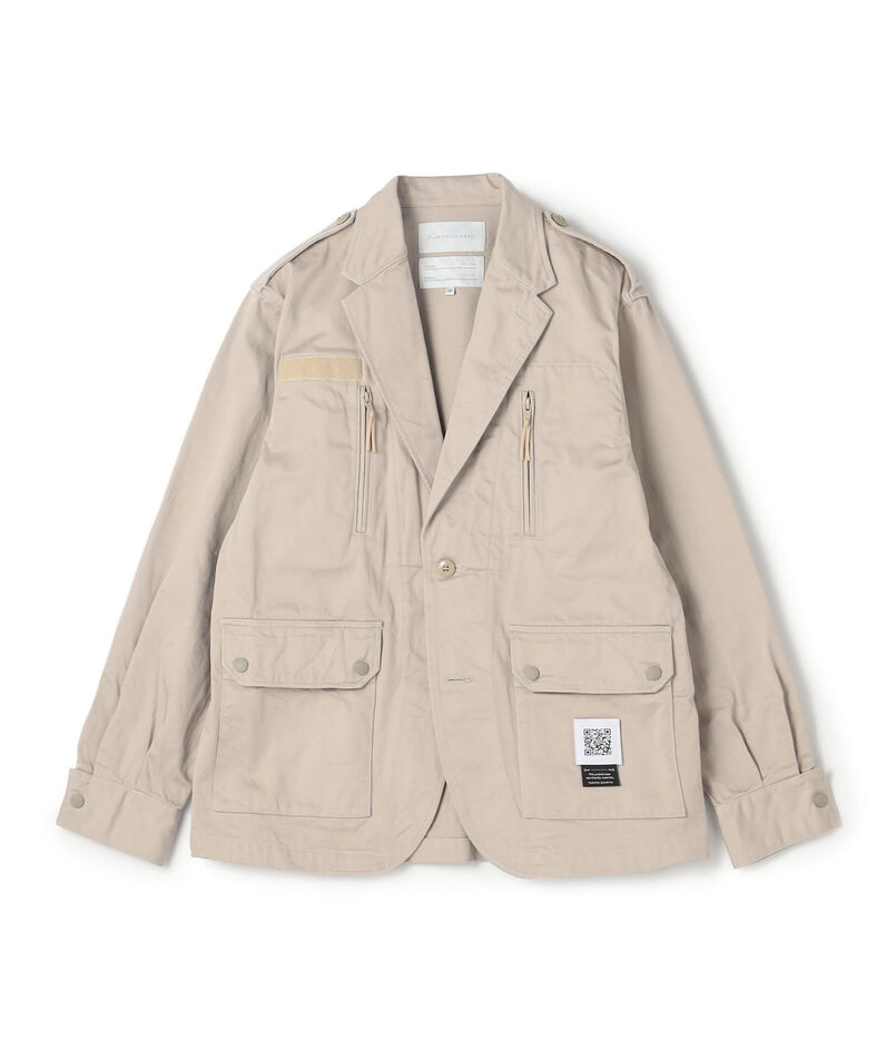 FUMITO GANRYU Lapelled F-2 jacket コットン ラペルドジャケット