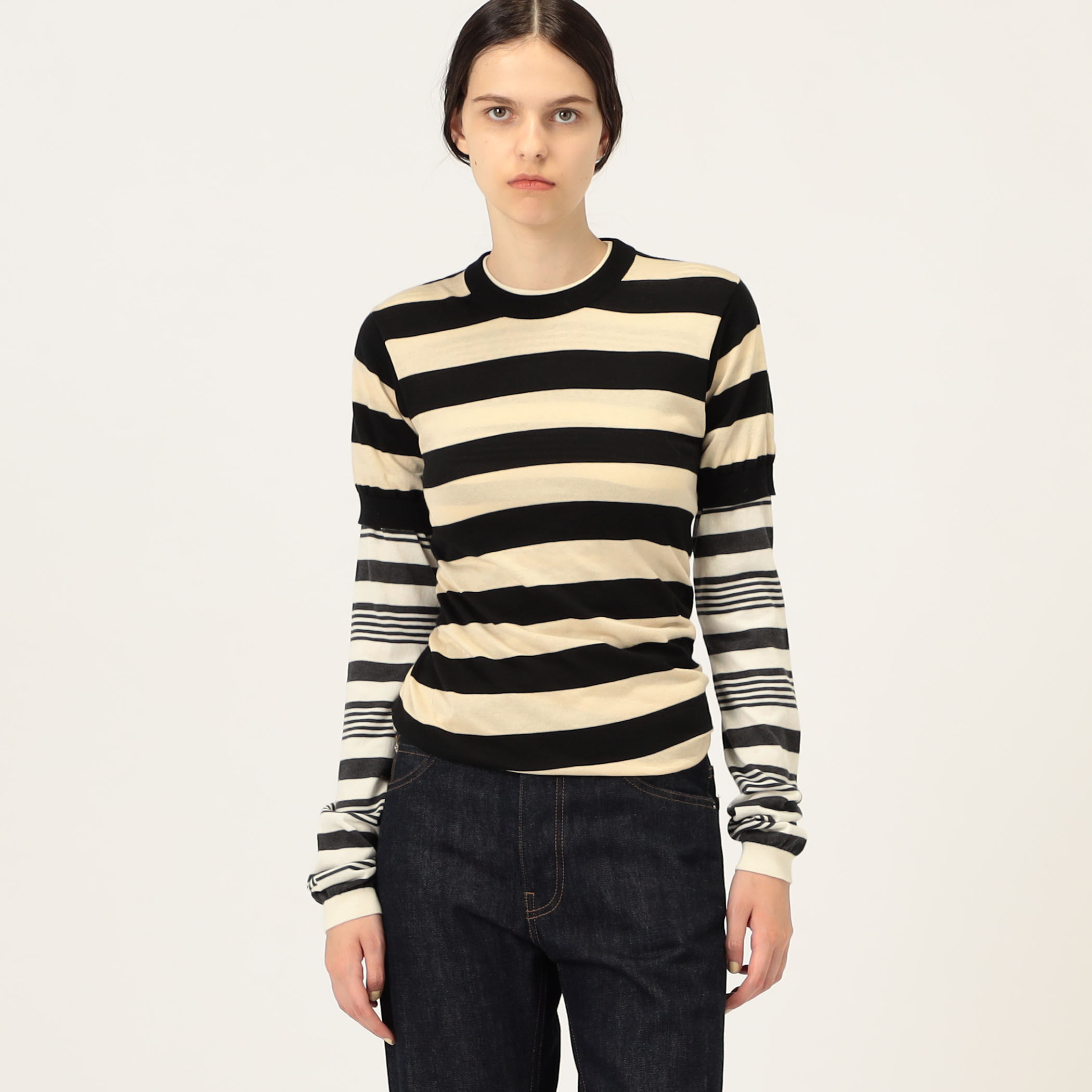 MARNI ROUNDNECK ボーダートップス｜トゥモローランド 公式サイト