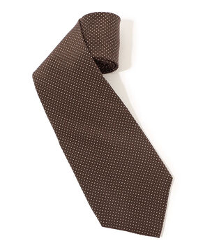 MAISON et VOYAGE シルクプリント1mmドット ワイドタイ