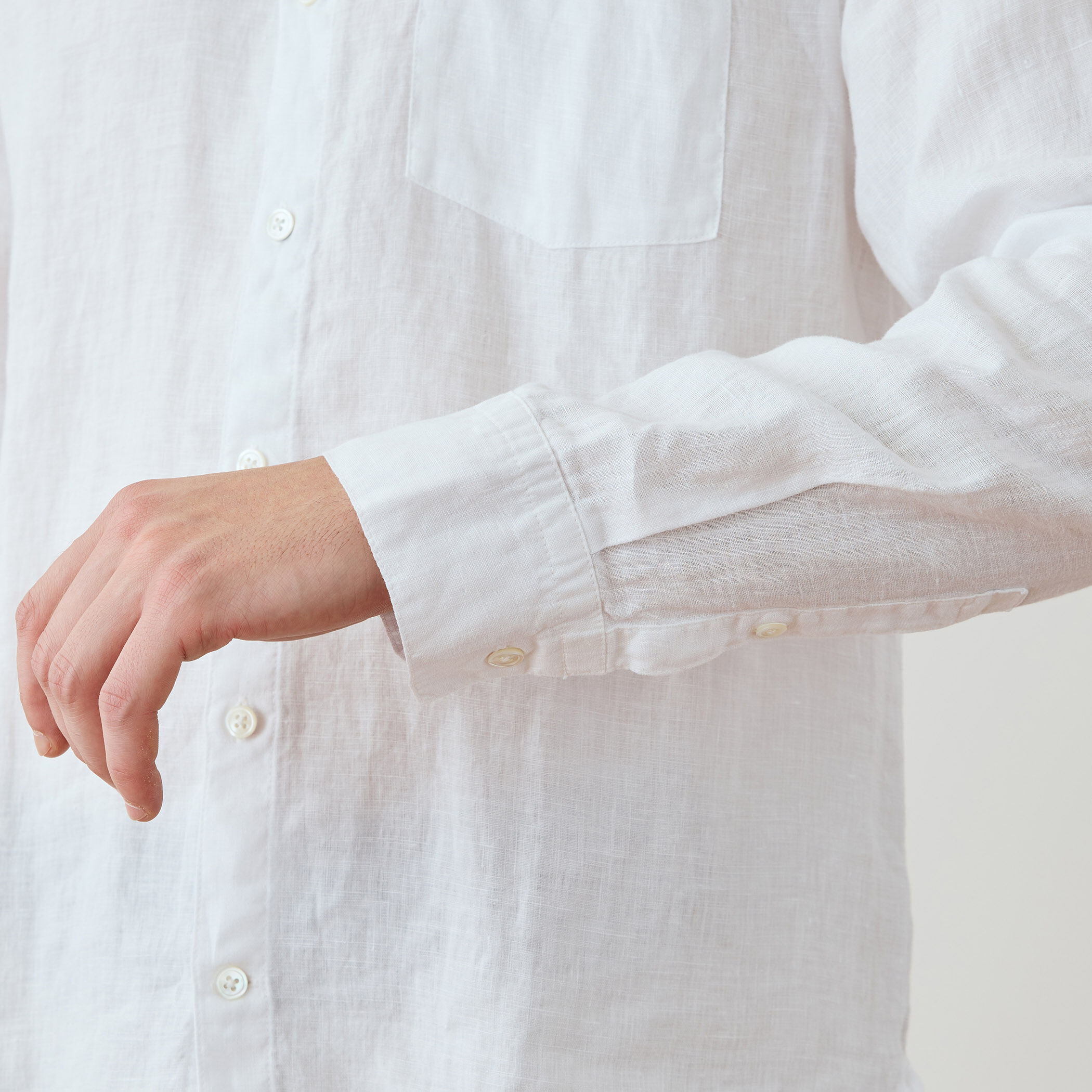 ライトウェイトリネン スタンダードシャツ MKO3652｜トゥモローランド