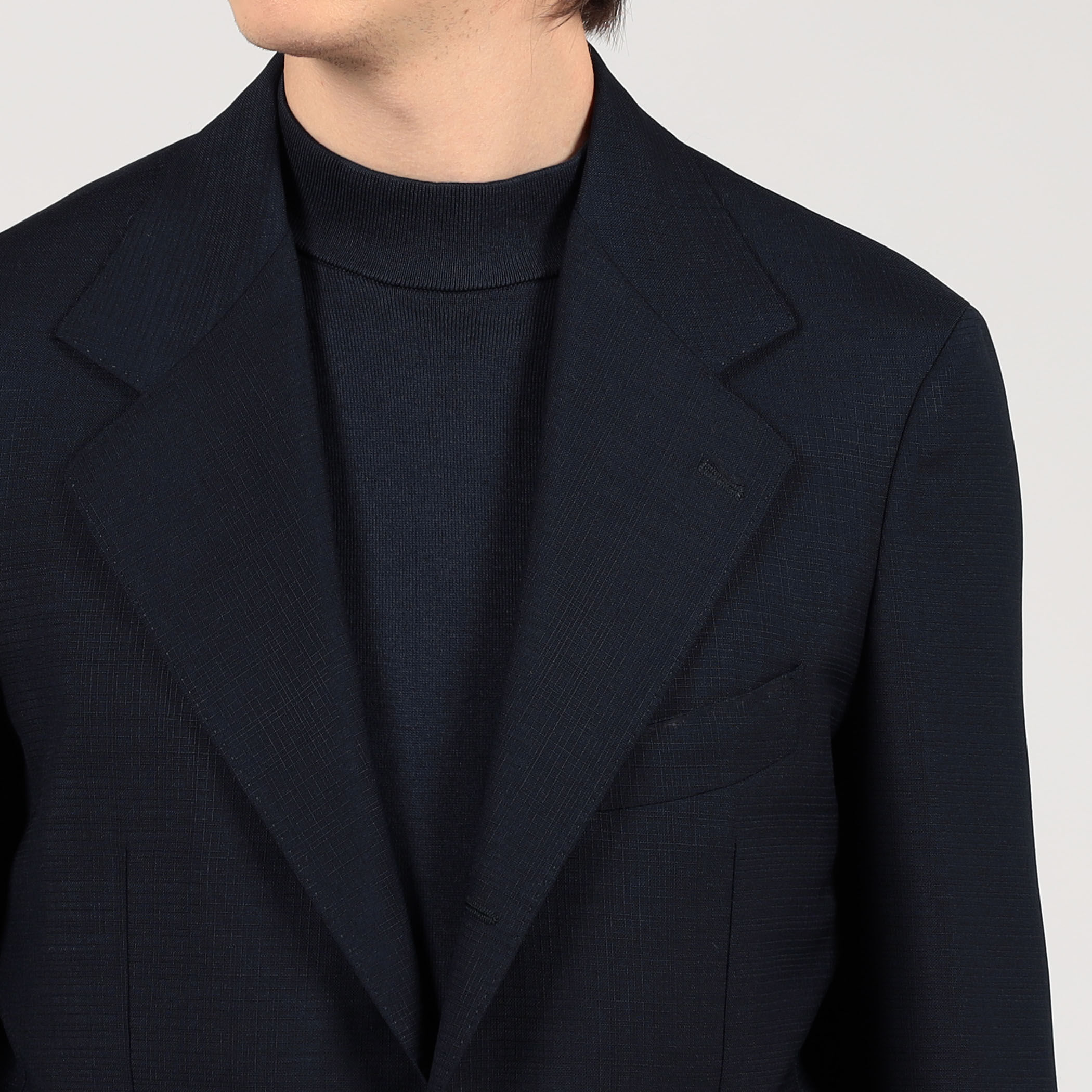 □【別注】De Petrillo ウール シングルブレステッド3Bジャケット