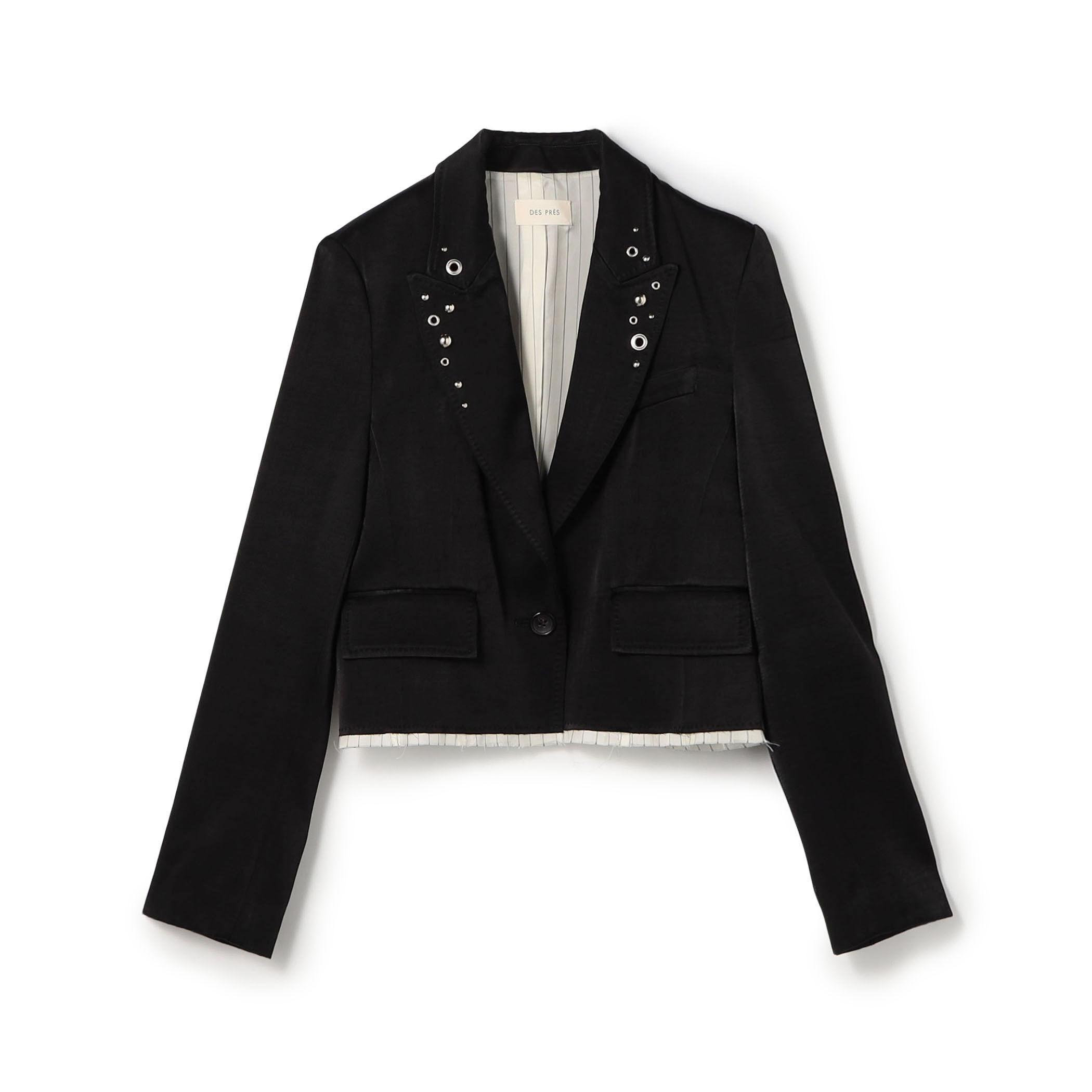 レーヨンサテン クロップドジャケット｜トゥモローランド 公式通販