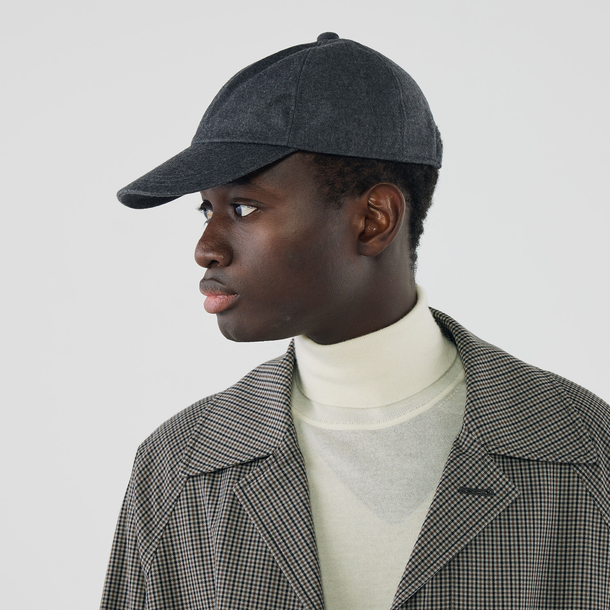 MAISON et VOYAGE ウールフランネル 6パネルキャップ