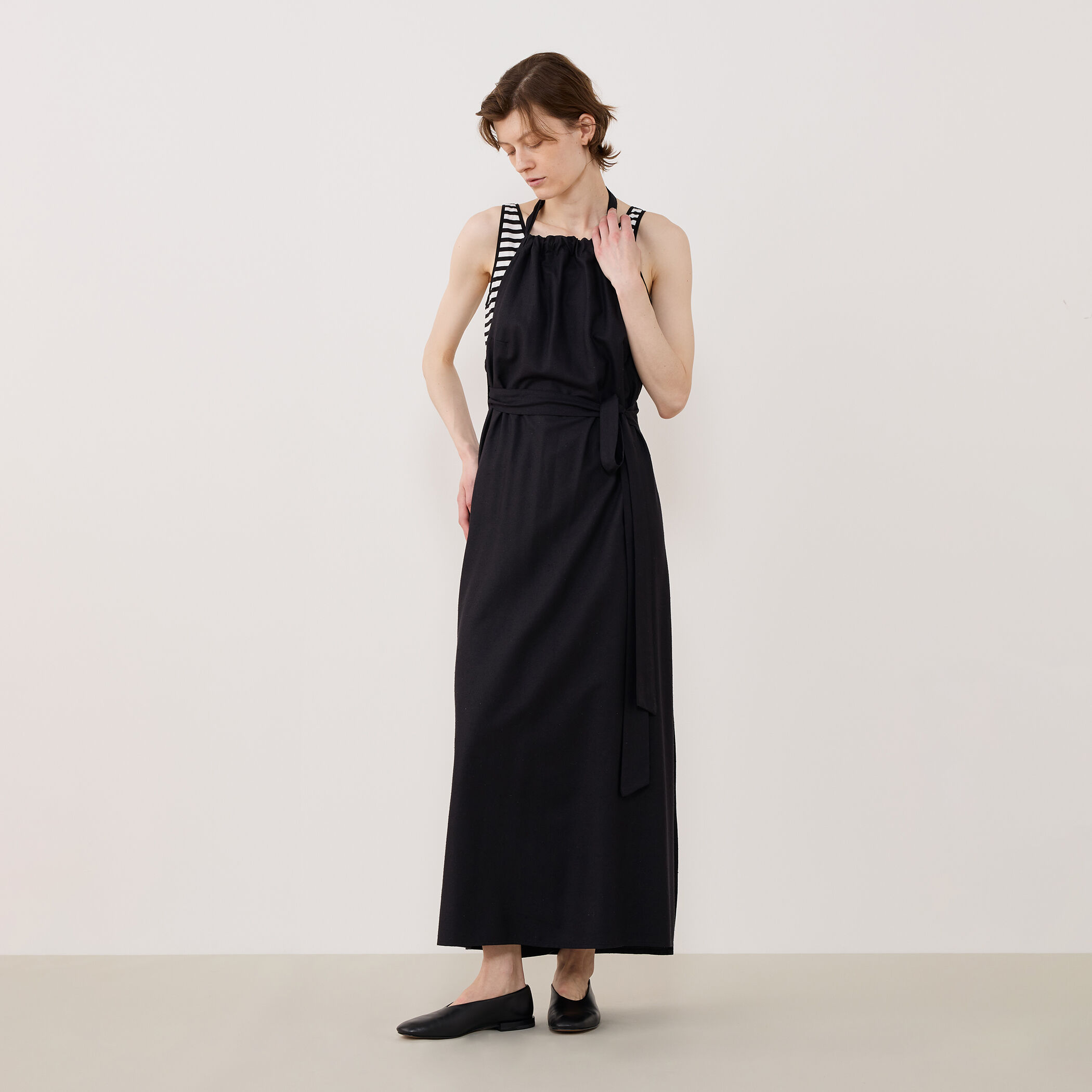 BASE RANGE エプロンドレス パープル BASE RANGE エプロンドレス パープル
