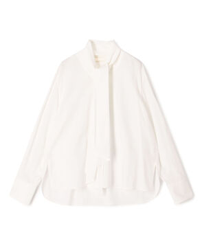 ジュエルコットン ワイドボウタイブラウス